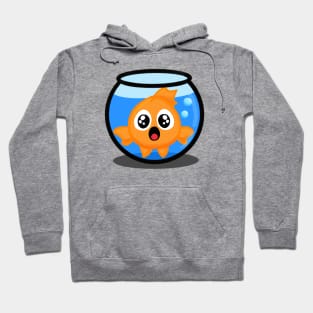 Goldfish Swimming in Bowl Hoodie